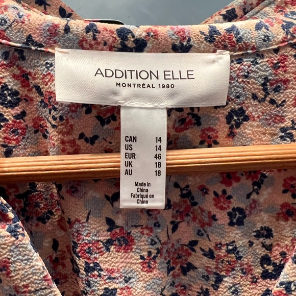 Addition Elle Floral Shirt Dress - Picture 3 of 4